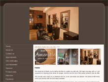Tablet Screenshot of amenitiessalon.com